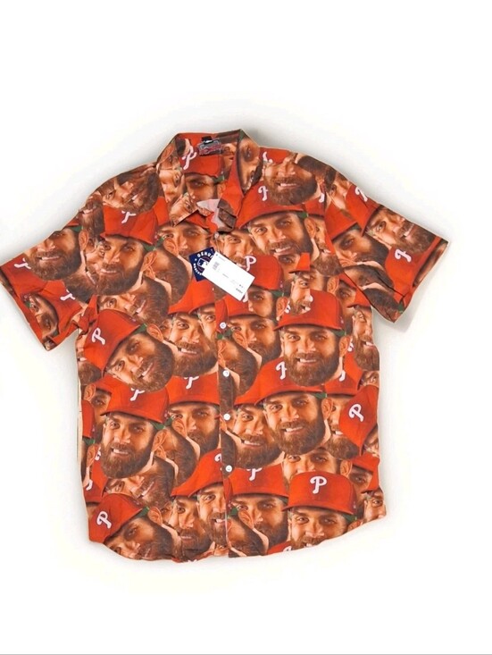 Forever Collectibles MLB Other - NWT Bryce Harper Forever Collectibles Phillies Face Sublimated Shirt(Mens Large)